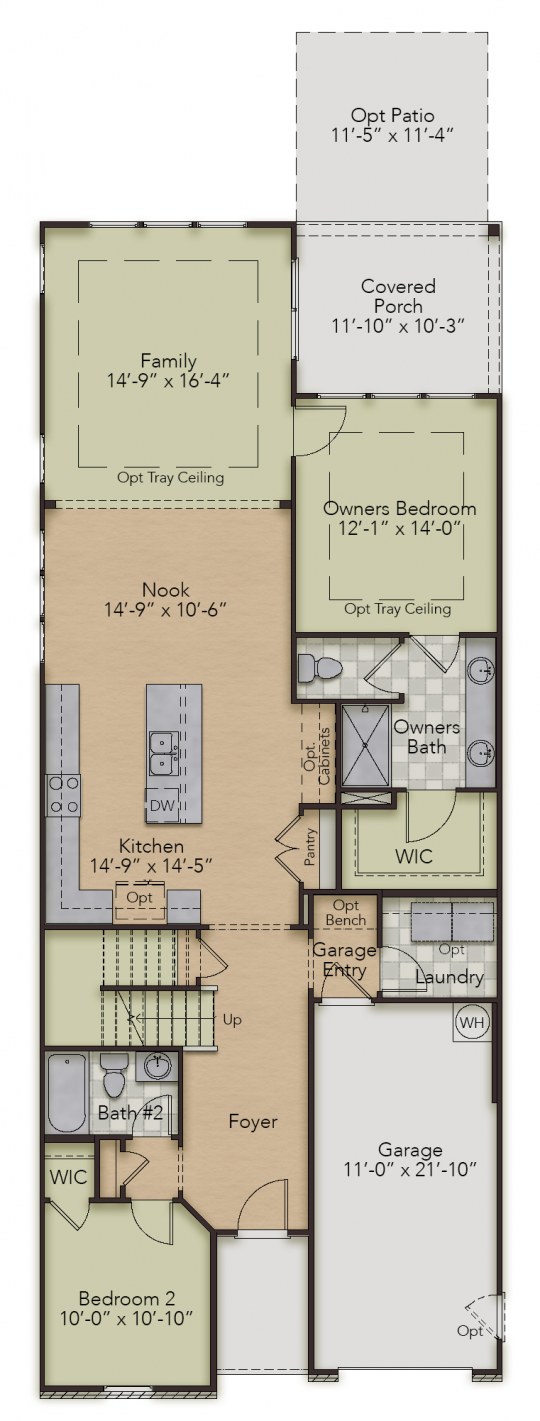 Mystic Floor Plan at Enclave at Leesville HHHunt Homes